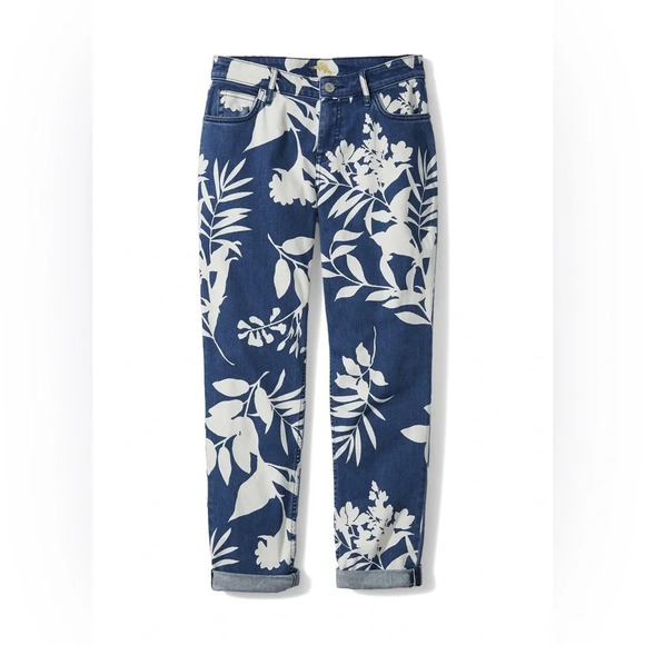 Tommy Bahama Jeans Size 0x29 Tema Indigo Bleach Sky Slim Boyfriend Coastal  Boho - Picture 3 of 16